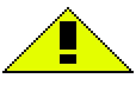 Danger Sign Pixel Art Maker