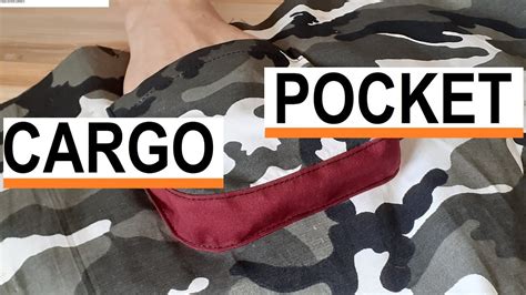 How To Sew A Cargo Pocket Sewing Tutorial Youtube