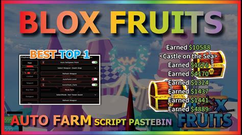 Blox Fruits Script Pastebin Update Auto Farm Fruit Mastery
