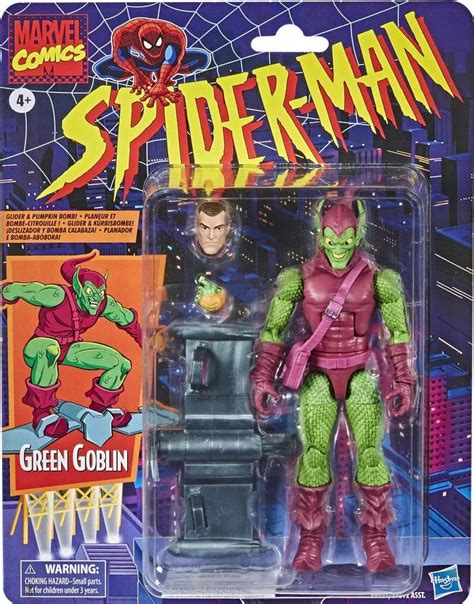 Marvel Legends Spider Man Retro Collection Green Goblin Retro