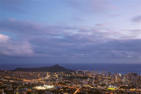 Tantalus Lookout At Sunset Oahu Hawaii The Elevated Moments