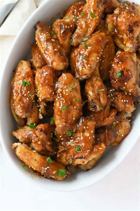honey garlic chicken wings oven baked best crafts and recipes