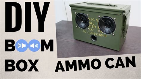 Diy Ammo Can Bluetooth Boombox Youtube