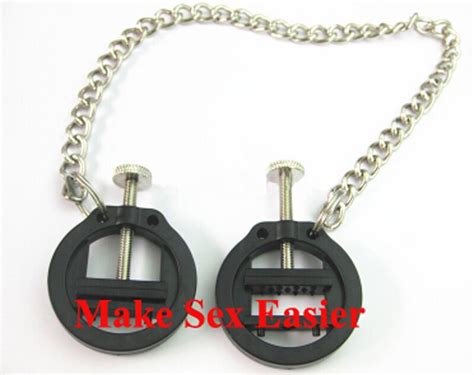 New Metal Nipple Clips Clamps With 30cm Long Chain Stainless Steel Nipple Clamp Sex Toys For