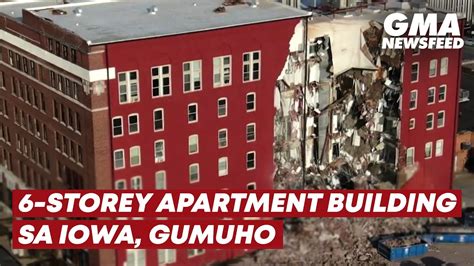 6 Storey Apartment Building Sa Iowa Gumuho Gma News Feed Youtube