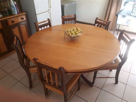 Imbuia And Yellow Wood Dining Table Set Dining Table Dining Table