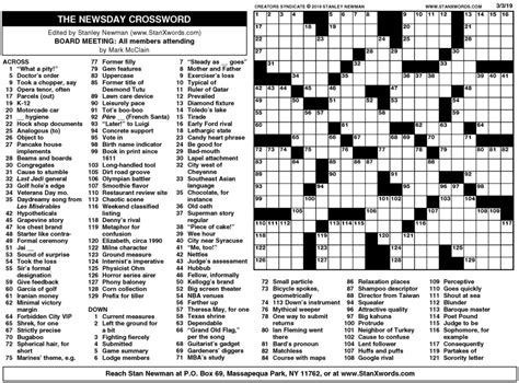 So rare 10 queen topper : Newsday Crossword Sunday for Mar 03, 2019, by Stanley ...