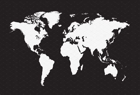 Simple Vector World Map Photos
