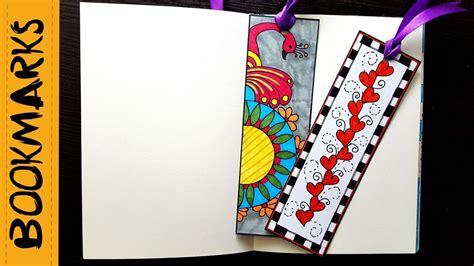 How To Draw A Bookmark Gorgeous And Easy Paper Flower Bookmarks If