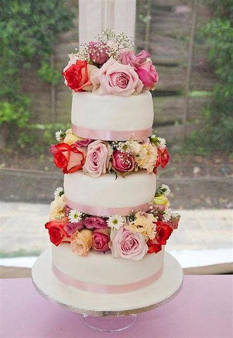 Fresh Flowers Wedding Cake Cake By The Empire Cake Cakesdecor
