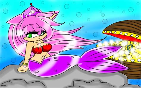 Finished Request Princess Mermaid Amy Rose By Rosareinalove100 On