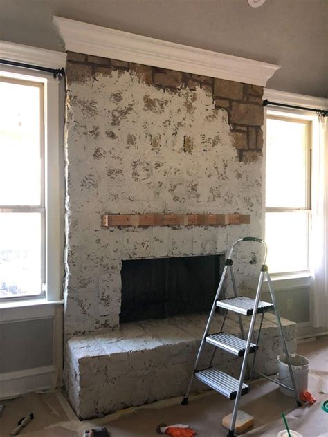 You will likely need to do some scrubbing, and your after you've got the stone sparkling again, consider sealing the hearth. How to German Schmear a Stone Fireplace | Fireplace ...