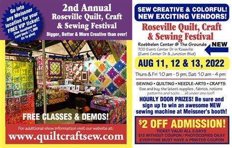 Roseville Quilt Craft And Sewing Festival Roseville Today