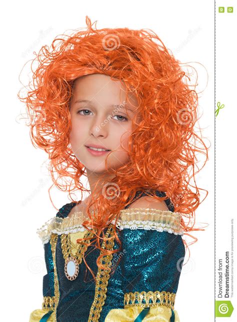 The Girl With Orange Hair Stock Image Image Of Fashion