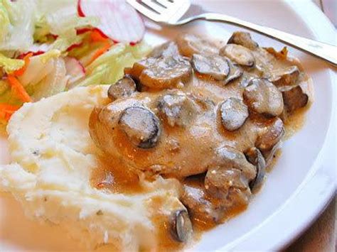 I used one can of cream of mushroom soup. Slow Cooker Mushroom Chicken Recipe | Just A Pinch Recipes