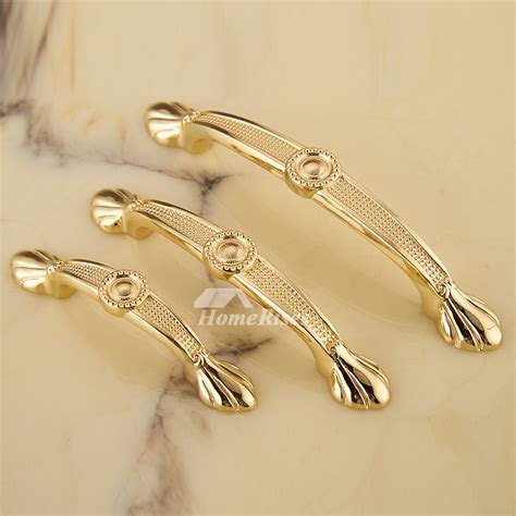 Kitchen Cabinet Pulls Gold Polished Brass Carved 4767 Inch