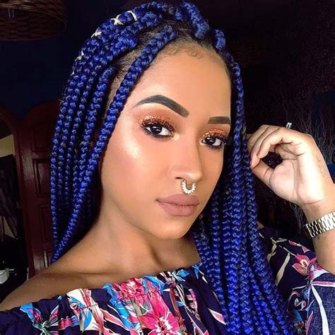 43 Pretty Box Braids With Color For Every Season Stayglam