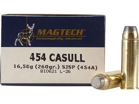 Magtech 454a Sport Shooting 454 Casull 260 Gr Semi Jacketed Soft Point