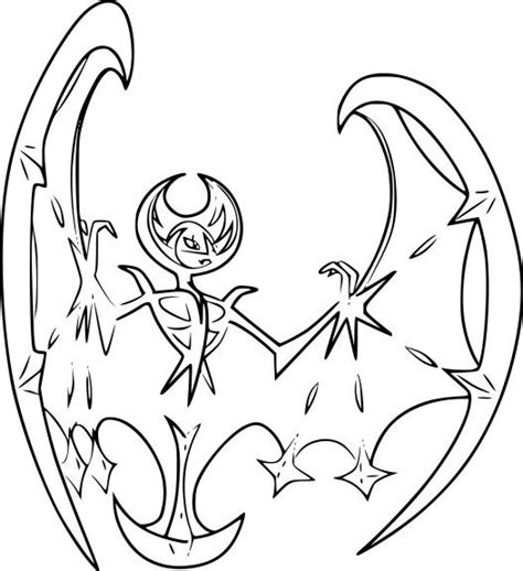 We do not intend to infringe any legitimate intellectual right, artistic rights or copyright. coloriage lunala pokemon legendaire #dessinde in 2020 ...