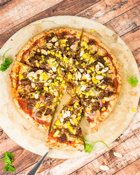 Spicy Sausage Sweet Corn And Havarti Cheese Pizza — Home And Plate Fresh