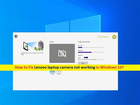 Como Consertar A Câmera Do Laptop Lenovo Que Não Funciona No Windows 10