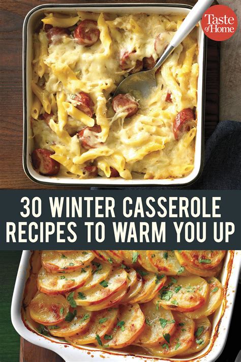 Casseroles For Cold Winter Nights Winter Dinner Recipes Healthy