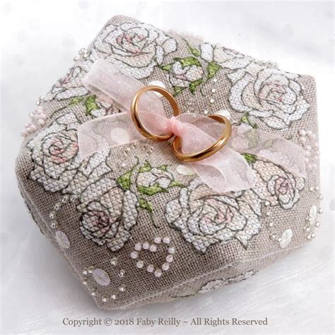 Once Upon A Rose Biscornu By Faby Reilly Counted Cross Stitch Pattern