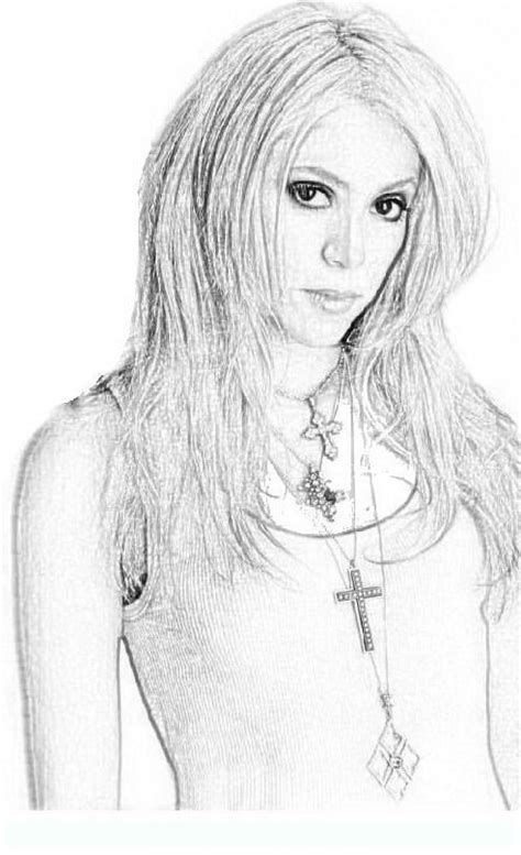 Shakira Coloring Pages