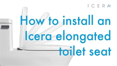 How To Install Your Icera Quick Release Elongated Toilet Seat Youtube