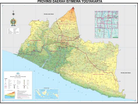 Peta Kota Peta Provinsi Daerah Istimewa Yogyakarta