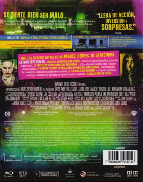 Evan michaels (mark wahlberg) es un hombre con problemas que lucha por sobrevivir. Escuadron Suicida Version Extendida Pelicula Blu-ray + Dvd ...