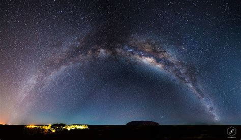 Uluru Australia Under The Milky Way Bored Panda