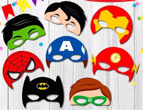 Antifaz Y Mascaras De Super Heroes Para Fiestas Infantiles 38000