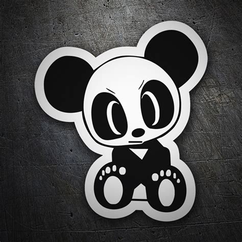 Sticker Angry Panda Bear