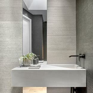 While the walls dried, rick and his crew started on the floors, and they began by trimming the door jambs. 75 Beautiful Modern Powder Room Pictures & Ideas ...