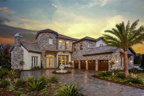 This angle of the house shows us the lovely earthy beige tone of its exterior walls accented with textured stone. 30 Classy Mediterranean House Exterior Design Ideas #18142 ...