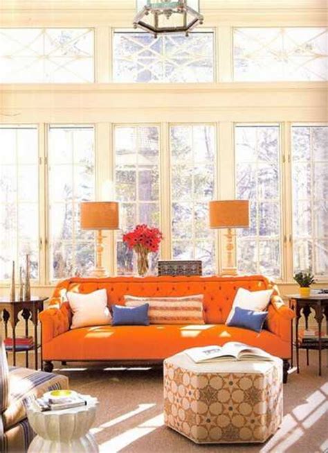 Orange Color Shades And Modern Interior Decorating Color