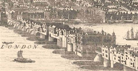 The Remains Of The Old Medieval London Bridge
