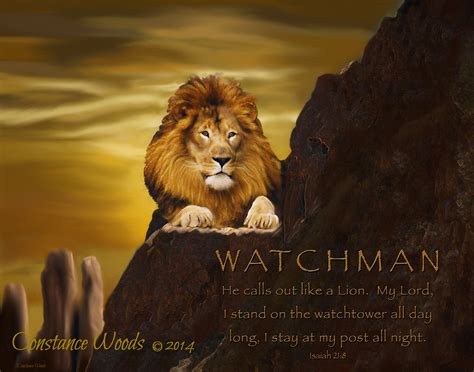 Lion Watchman Prophetic Art Of Constance Woods