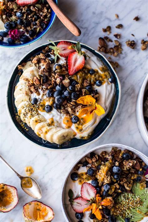 Blueberry Muffin Granola Greek Yogurt Breakfast Bowl Half Baked Harvest