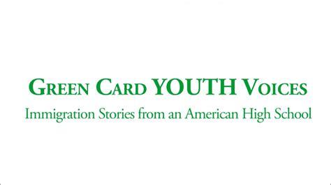 In this second episode of green card voices' new series, podcast manager asha thanki and social media manager and former #loveyourasianneighbors host tri vo sit down with darian spearman. Green Card YOUTH Voices—Indiegogo Campaign Video - YouTube