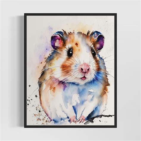 Hamster Painting Etsy