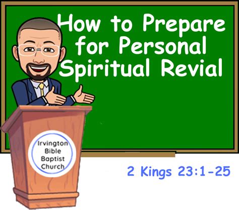 Irvington Bible Baptist Church How To Prepare For Personal Spiritual