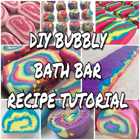 Diy Bubbly Bath Bar Solid Bubble Bath Recipe Tutorial Foolproof Step By Step Two Wild Hares