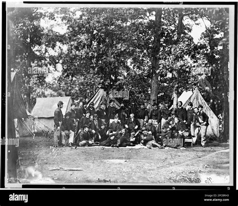 Officers Of Us Horse Artillery Brigade Near Culpeper Virginia