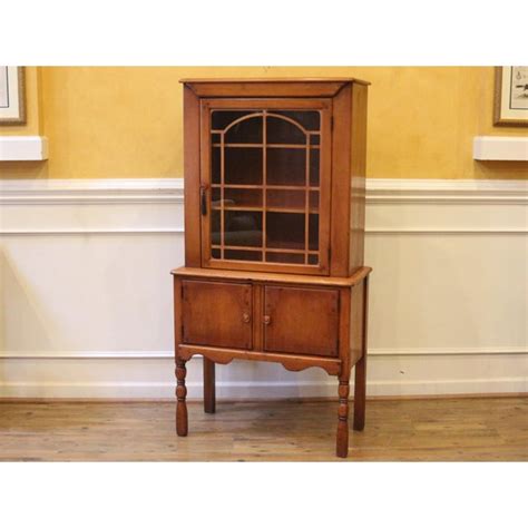 Check spelling or type a new query. 1960s Vintage Boone Trail Maple Curio Cabinet China Hutch ...