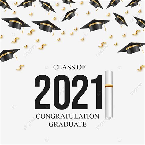 Congratulation Of Graduation Class 2021 2021 Graduation Cap Clipart