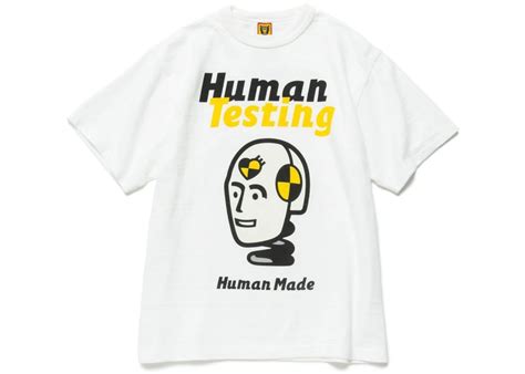 Human Made X Asap Rocky Human Testing T Shirt White Mens Ss22 Us