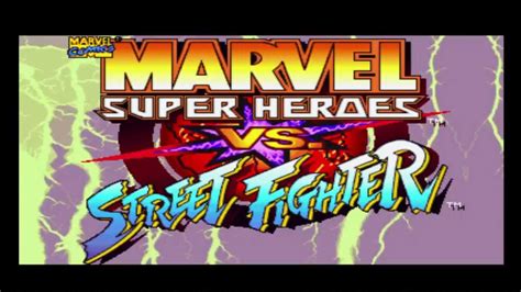 Marvel Super Heroes Vs Street Fighter Opening Ps1 Playstation 1 Youtube