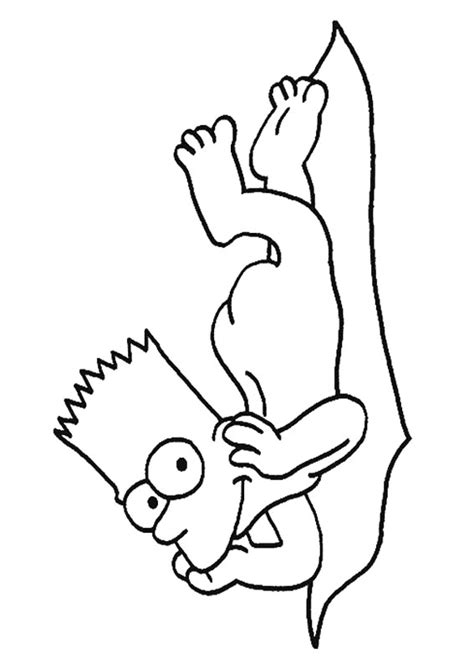 Bart Simpson Elegante Disegno Da Colorare Disegni Da Colorare E